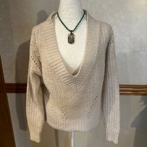 UGG Cream V-Neck Sweater